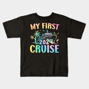 My First Cruise 2024 Vacation Matching Family Cruise Ship Kids T-Shirt